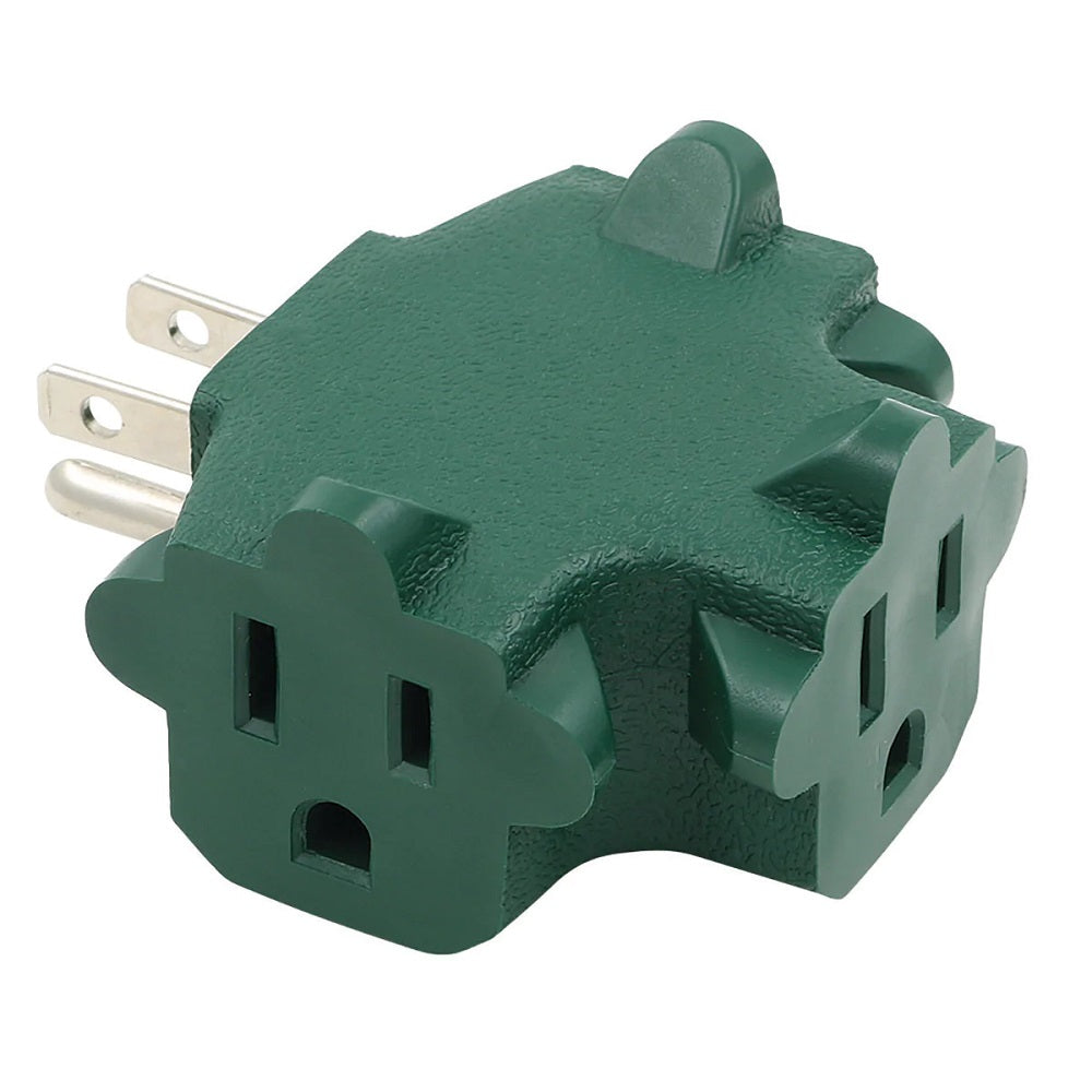 3-Outlet Grounded Power Block Tap 3-Outlet Grounded Power Block Tap